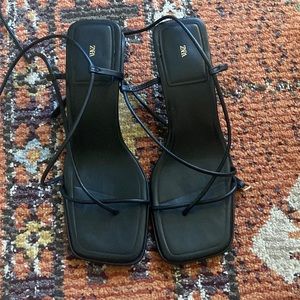 Zara lace up sandals